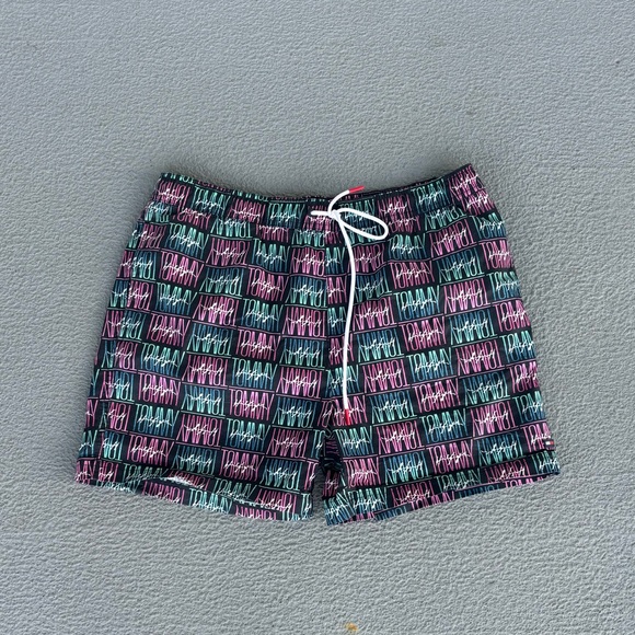 Tommy Hilfiger Mens Swim Trunks Bathing Suit Drawstring Swimwear - Picture 1 of 5